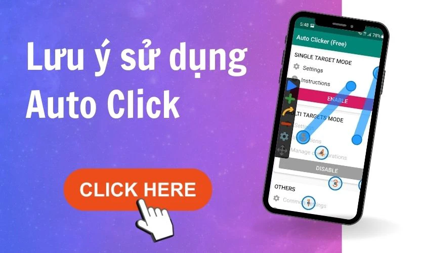 Cẩn thận khi sử dụng Auto Click