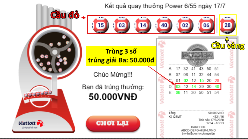 [Hướng dẫn Cách kiểm tra xổ số Việt dễ nhất là vé số 6/55