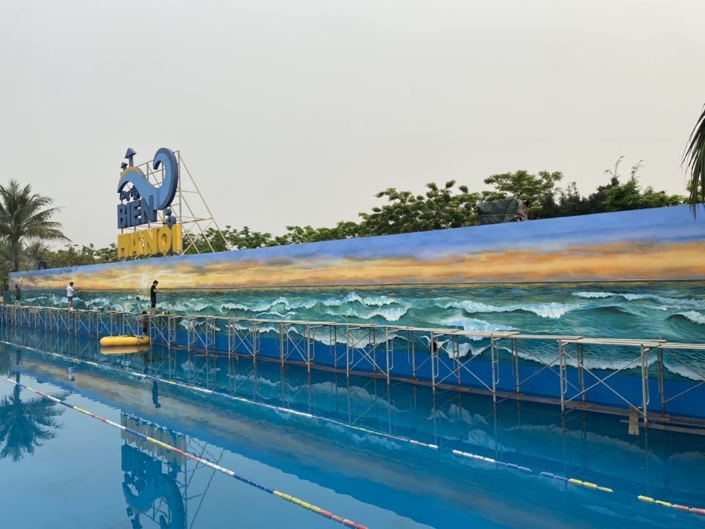 bức tranh tường phong cảnh biển đẹp