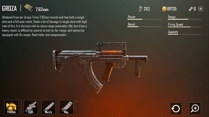 Bảng xếp hạng súng PUBG Mobile năm 2025